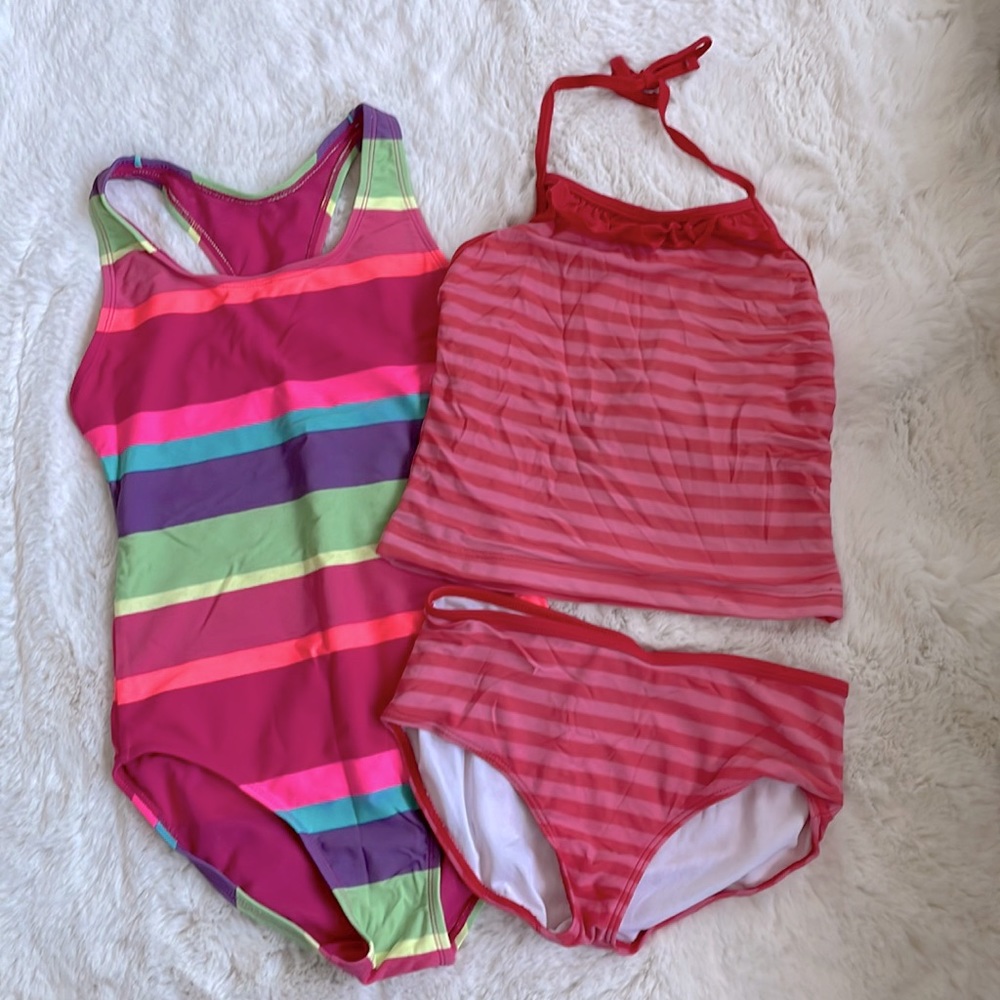 LOT of 2 bathing suits - size 8